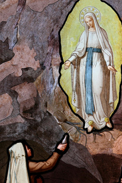 Bernadette Soubirous et la Vierge Marie